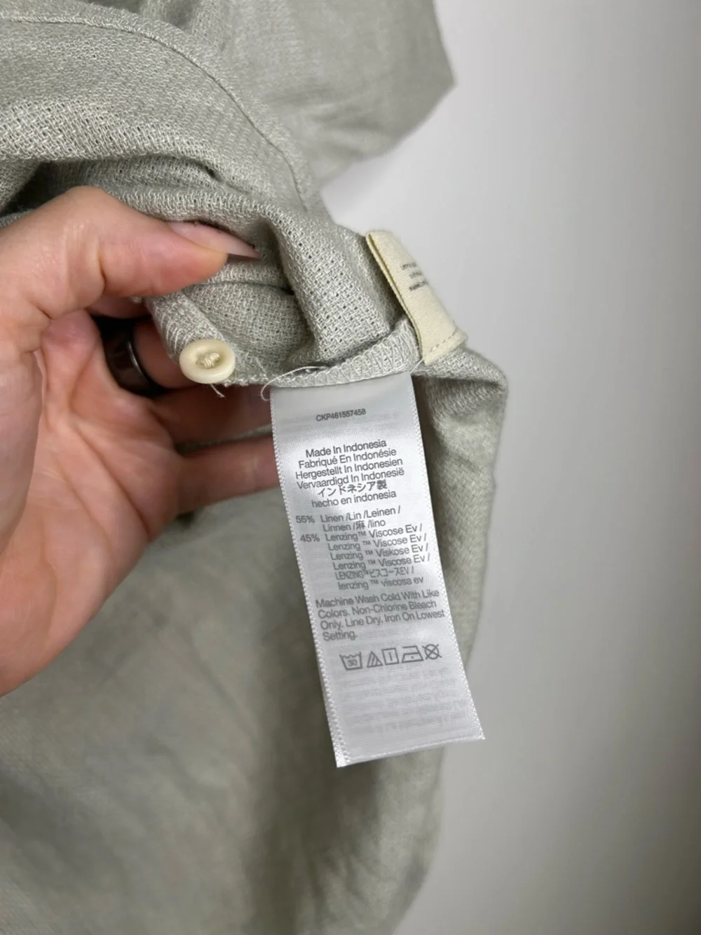 NWT Madewell linen Breezewoven Beachside Shirttail size small - Picture 6 of 8